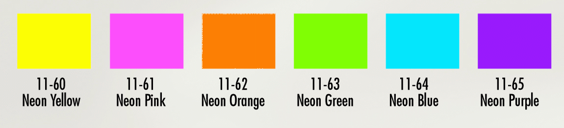 Neon Fabric View Larger Color Chart Neon Fabric Paints