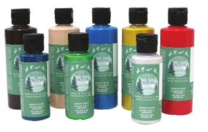  Badger Air-Brush Co. 16-Ounce Woods and Water Airbrush Ready  Water Based Acrylic Paint, Beige