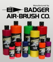 Badger 55-PS Spectra-Tex Primary Color Airbrush Paints (Set of 6